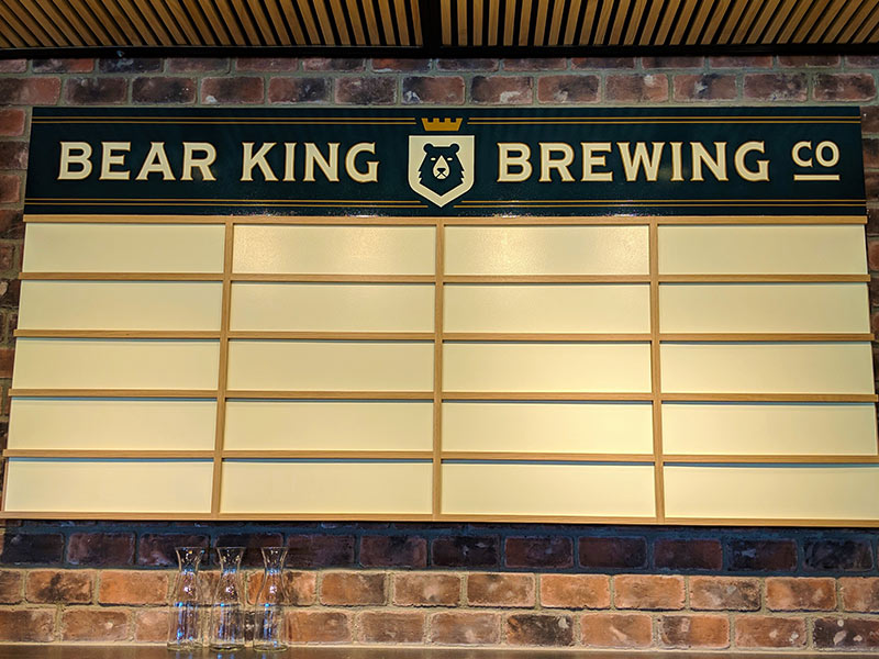 2 bear king brewing co menu sign austin tx